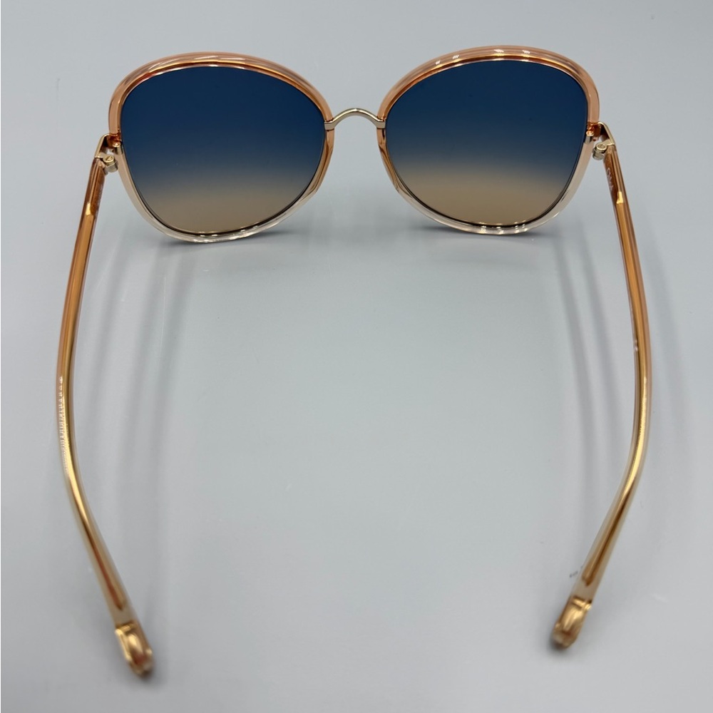 Chloe Pink/Orange Oversized Sunglasses - Picture 6 of 8
